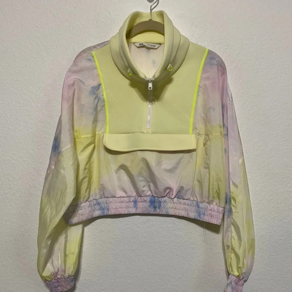 Zara Recycled Capsule Collection Tie-Dye Raincoat Size M - Picture 2 of 9
